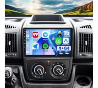 CAMECHO Android15 4+64GB Radio Coche para Fiat Ducato 3 Peugeot Boxer 2 Citroen Jumper 2 2011-2022, CarPlay/Android Auto Inalámbrico, 9" HD IPS, CANBUS, Plug&Play, GPS RDS BT, Cámara AHD incluida