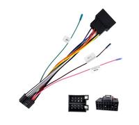 CAMECHO Cable Adaptador de 16 Pines a ISO Para Android Radio de Coche, Enchufe Estándar ISO con Líneas de Control del Volante y Línea de Control Inverso