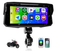 CAMECHO CarPlay para la mayoría de Las Motocicletas, inalámbrico CarPlay/Android Auto, 6.86 Pulgadas Pantalla Táctil Carplay Portátil para Motos, Audio Bluetooth, navegación GPS,IP67 Impermeable