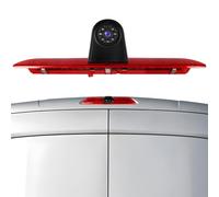 CAMECHO luz de Freno Cámara de Marcha Atrás HD visión Nocturna IP67 Cámara Impermeable para Ford Transit 2015-2017 Tercera luz de Freno con Gran Angular 140°, 12V, 10M Conexión por Cable