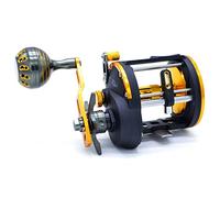 CAMEKOON Level Wind Star Drag - Carrete redondo para pesca de pesca con mango potente para agua salada