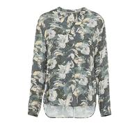 camel active 309731/2s11 Blusas, AOP Smoked Khaki, L para Mujer