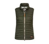 camel active 360460-9e50 Chaqueta de mujer Mujer | Chaleco acolchado resistente al viento e impermeable con cuello alto y cremallera de 2 vías, sin plumón
