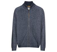 camel active 409501-4k09 Suéter cárdigan, Azul Vaquero, L para Hombre