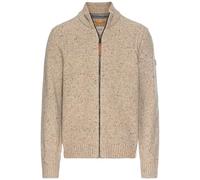 camel active 409501-4k37 Suéter cárdigan, Beige, L para Hombre