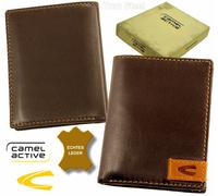 CAMEL ACTIVE Billetera Carteras de Cuero Negro California Faltable