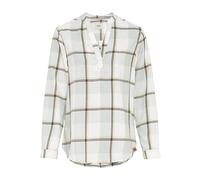 camel active Blusa sin Cordones para Mujer con Cuadros de Franela, Caqui, XS