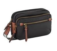 camel active Bolso bandolera Bari para mujer, tamaño mediano, color negro