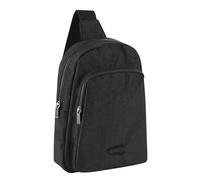 camel active Bolso bandolera para hombre, Negro, 21x9x28, 004428
