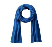 camel active Bufanda de punto para hombre de algodón orgánico, azul, Talla única