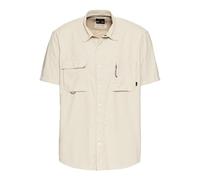 camel active Camisa de Manga Corta para Hombre con Efecto refrescante, Beige, M