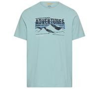 camel active Camiseta Hombre Regular Fit Print 409700 7T02 32 Ocean Green
