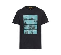 camel active Camiseta para Hombre con Estampado de algodón orgánico, Azul Oscuro, XL