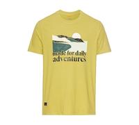 camel active Camiseta para Hombre con Estampado de algodón orgánico sostenible, Verde Claro, M