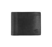 camel active Cartera Bilbao para hombre, tamaño pequeño, diseño horizontal, piel RFID, pequeña, negra