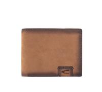 camel active Cartera Dallas para hombre, formato horizontal, piel RFID, tamaño mediano, marrón coñac