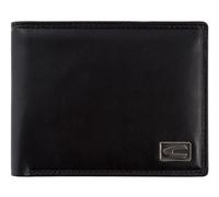 camel active Cartera Japan para hombre, formato horizontal, piel RFID, tamaño mediano, negra