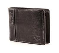 camel active Cartera Melbourne para hombre, pequeña, con diseño de paisaje, de piel, pequeña, negra