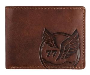 camel active Cartera Nepal para hombre, tamaño pequeño, diseño horizontal, de piel RFID, talla pequeña, color marrón