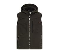 camel active Chaleco para hombre con capucha desmontable, marrón oscuro, XL