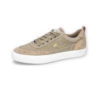 camel active Herren Canvas Sneaker mit Logostickerei Braun, Menswear-43, Zapatillas Hombre, Beige marrón, 43 EU