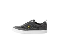 camel active Herren Canvas Sneaker mit Logostickerei Dunkelgrau, Menswear-47, Zapatillas Hombre, Gris Oscuro, 47 EU