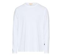 camel active Herren Flexxxactive Langarmshirt aus Einem Baumwollmix Weiß, Menswear-XL Camiseta, Blanco, Hombres