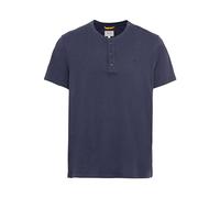 camel active Herren Kurzarm Henleyshirt aus Reiner Baumwolle Dunkelblau, Menswear-XL Camiseta, Azul Oscuro, Hombres