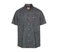 camel active Herren Kurzarmhemd mit Strukturmuster Dunkelblau, Menswear-3xl Camiseta, Azul Oscuro, 3XL Hombres