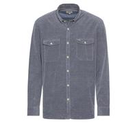 camel active Herren Langarm Hemd in Regular Fit aus Cord Denim Blau, Menswear-XL Camisa, Mezclilla Azul, Hombres