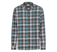 camel active Herren Langarmhemd mit Karomuster Blau Grau, Menswear-3xl Camisa, Azul/Gris, 3XL Hombres