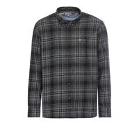 camel active Herren Langarmhemd mit Karomuster Grau, Menswear-l Camisa, Gris, Hombres