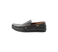 camel active Herren Lederslipper mit Logoprägung Schwarz, Menswear-49, Mocasín Hombre, Negro, 49 EU