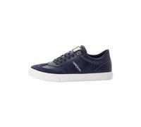 camel active Herren Sneaker aus Echtem Leder Navy, Menswear-49, Zapatillas Hombre, Azul Marino, 49 EU
