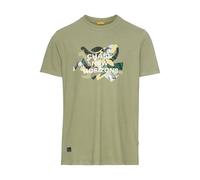 camel active Herren T-Shirt mit Print aus Organic Cotton Dunkelgrün, Menswear-XL Camiseta, Verde Oscuro, Hombres