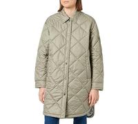 camel active lange Steppjacke im Overshirt Style, abrigo Mujer, Grün,