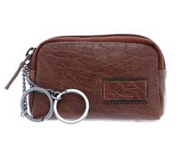 camel active Llavero Panama para hombre, de piel, tamaño mediano, marrón coñac