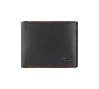 camel active Cartera Cruise para hombre, pequeña, horizontal, de piel RFID, pequeña, negra