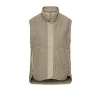 Camel Active Mujeres Chaleco De Piel Regular Fit Verde 7F21 360740 36 Salvia