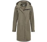 camel active Parka para mujer de una mezcla de algodón orgánico, caqui, 36