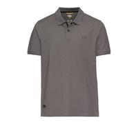 camel active Polo de Manga Corta para Hombre en Mezcla de algodón Gris, Menswear-M, Gris, M