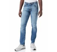 camel active Slim Fit Madison Stretch Jeanshose Vaqueros straight para Hombre, Azul (Indigo), 32W / 34L