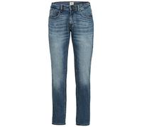 camel active Slim Fit Madison Stretch Jeanshose Vaqueros straight para Hombre, Azul (Indigo), 36W / 34L