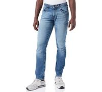 camel active Slim Fit Madison Stretch Jeanshose Vaqueros straight para Hombre, Azul (Indigo), 46W / 32L