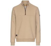 camel active Sudadera para Hombre con Cuello Troyer, Arena, L