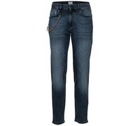 camel active Tapered Fit Toronto 5-Pocket Jeans, Azul Oscuro, 34W / 34L Hombres