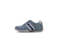 camel active Zapatillas de hombre de piel serraje con elementos de microfibra, Azul Multi 606, 41 EU