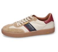 camel active Zapatillas bajas para hombre, plantilla intercambiable, Beige Azul 536, 42 EU