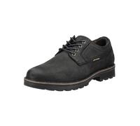camel active Zapatos de cuero genuino con cordones Oxford Flow para hombre, Negro 100., 44 EU