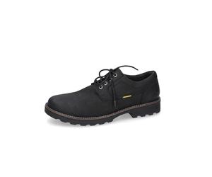 camel active Zapatos de cuero genuino con cordones Oxford Flow para hombre, Negro 100., 44 EU